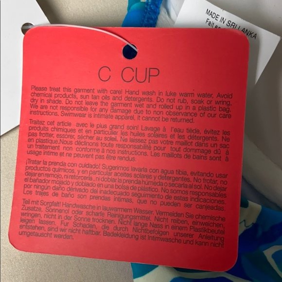 Swim bra size 32C ocean blue - Picture 8 of 9